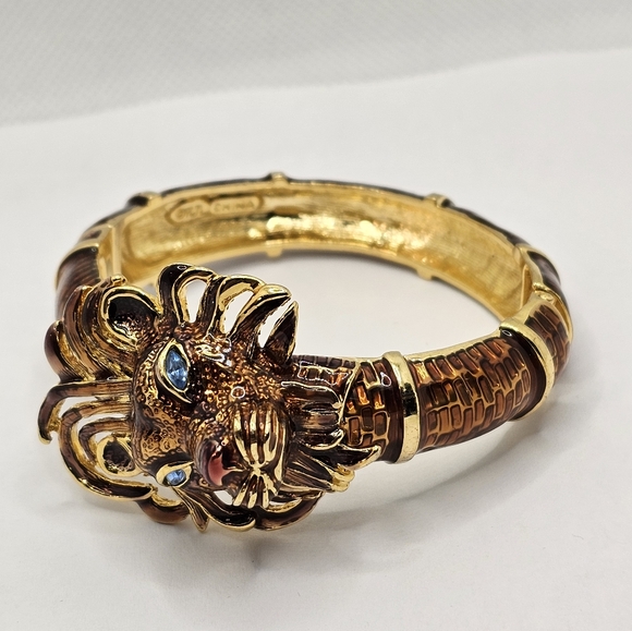 Authentic Rare Vintage Kenneth Jay Lane Clamper Bracelet! - Picture 6 of 12